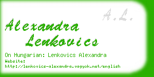 alexandra lenkovics business card